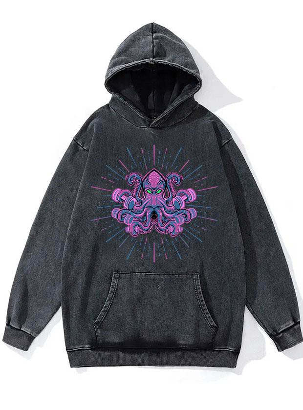 weightlifting octopus WASHED GYM HOODIE