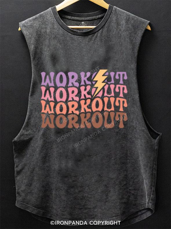 WORKOUT WORKOUT SCOOP BOTTOM COTTON TANK