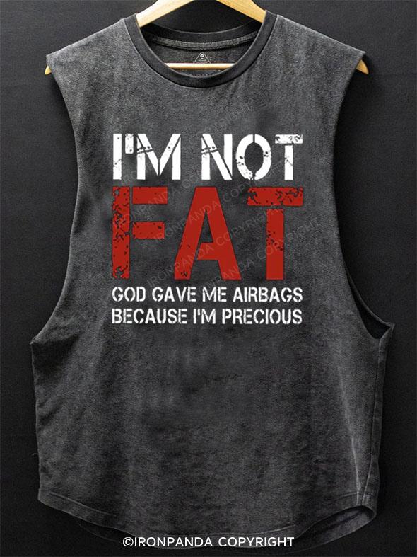 I'm Not Fat(i'm precious) SCOOP BOTTOM COTTON TANK