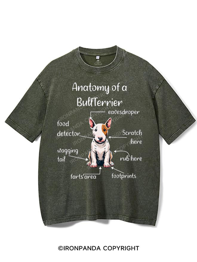 ANATOMY OF A BULLTERRIER VINTAGE GYM SHIRT