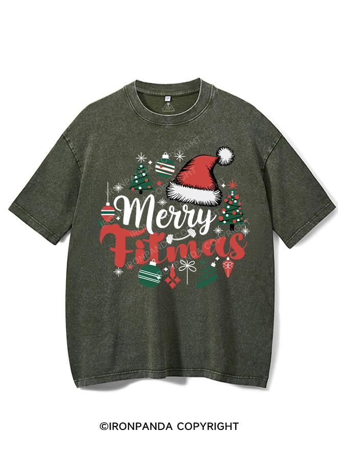 MERRY FITMAS VINTAGE GYM SHIRT