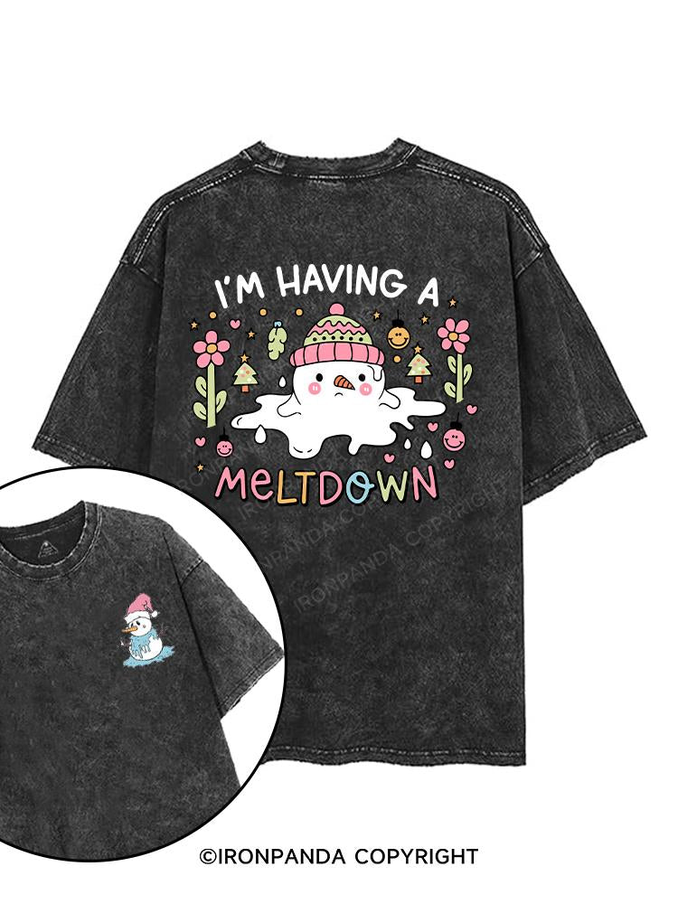 I'm Having Meltdown printed Gym Shirt