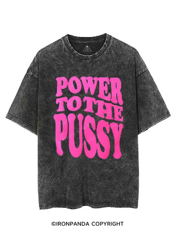 Power to the Pussy VINTAGE GYM SHIRT