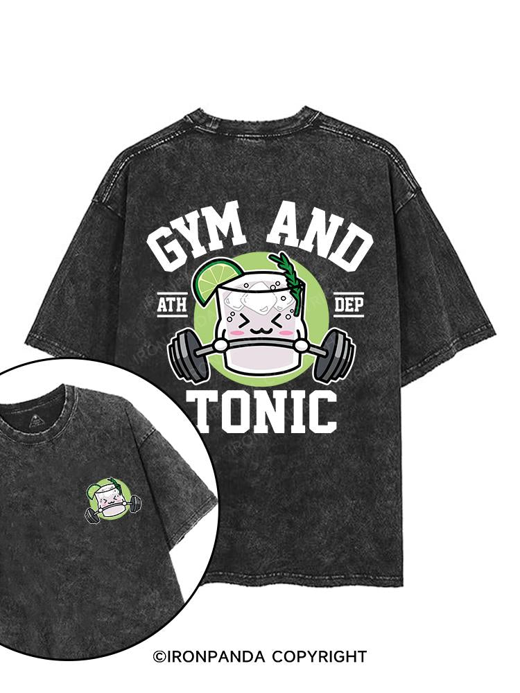 GYM AND TONIC printed Gym Shirt