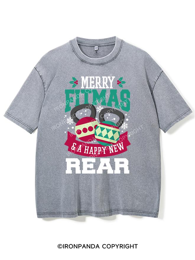 Merry fitmas & a happy new rear VINTAGE GYM SHIRT