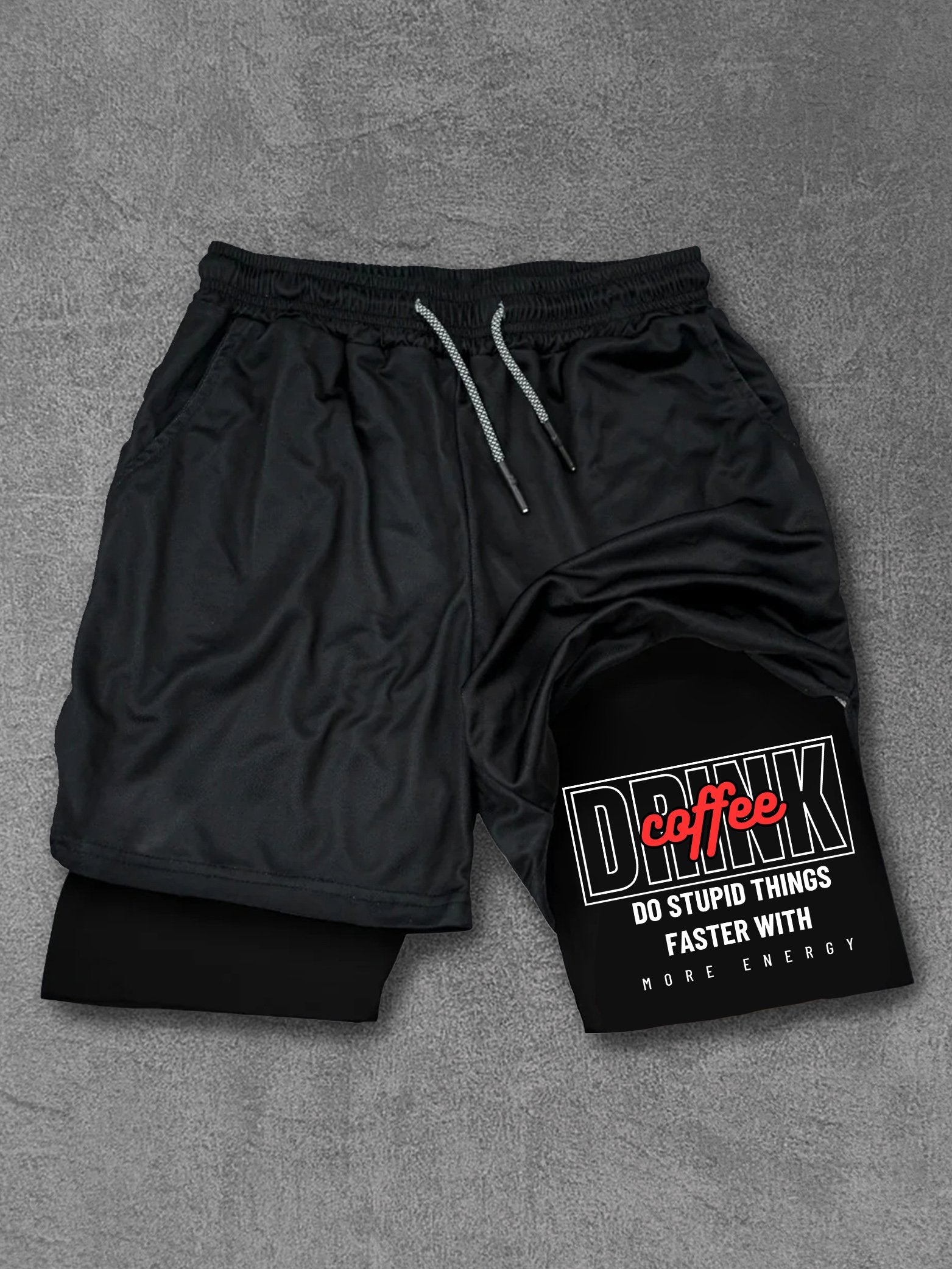 Drink Coffee Do Stupid Things Faster Performance Training Shorts