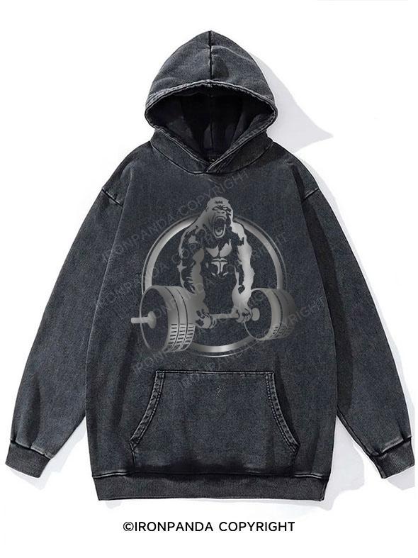 Gorilla Gym Washed Gym Hoodie