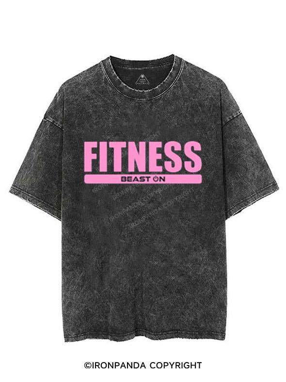 FITNESS BEAST ON VINTAGE GYM SHIRT