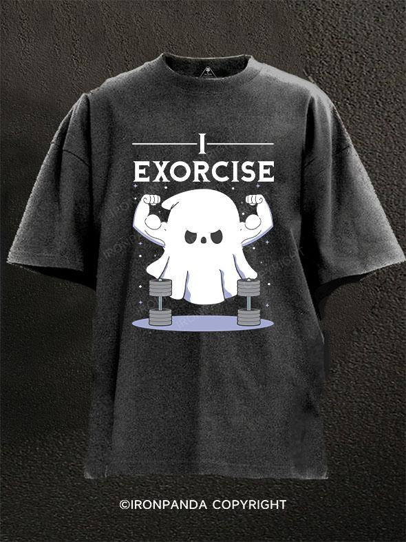 I EXORCISE Washed Gym Shirt