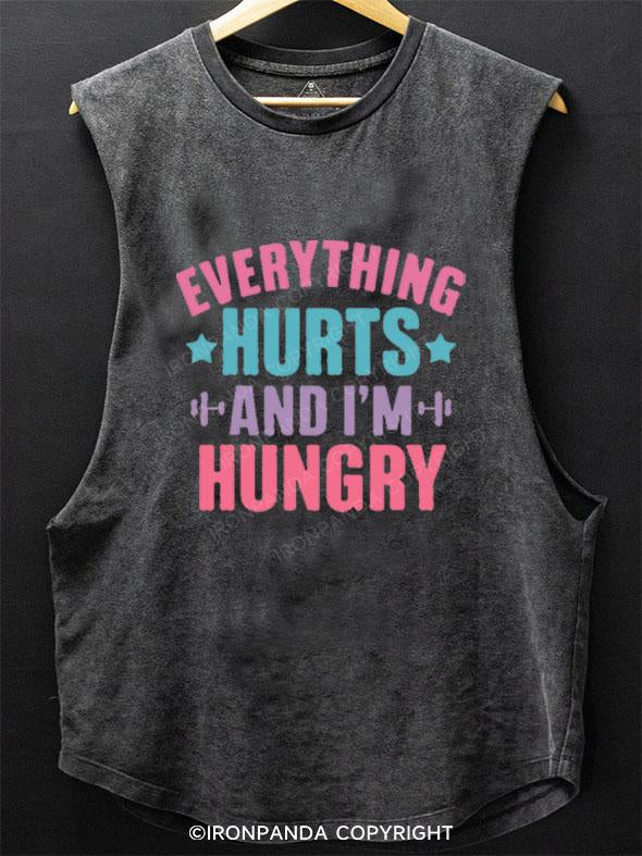 EVERYTHING HURTS AND I'M HUNGRY SCOOP BOTTOM COTTON TANK