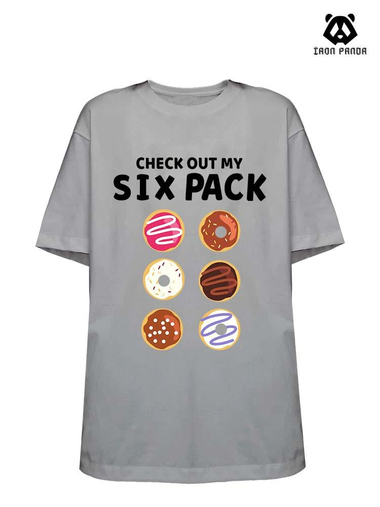 CHECK OUT MY SIX PACK Loose fit cotton  Gym T-shirt