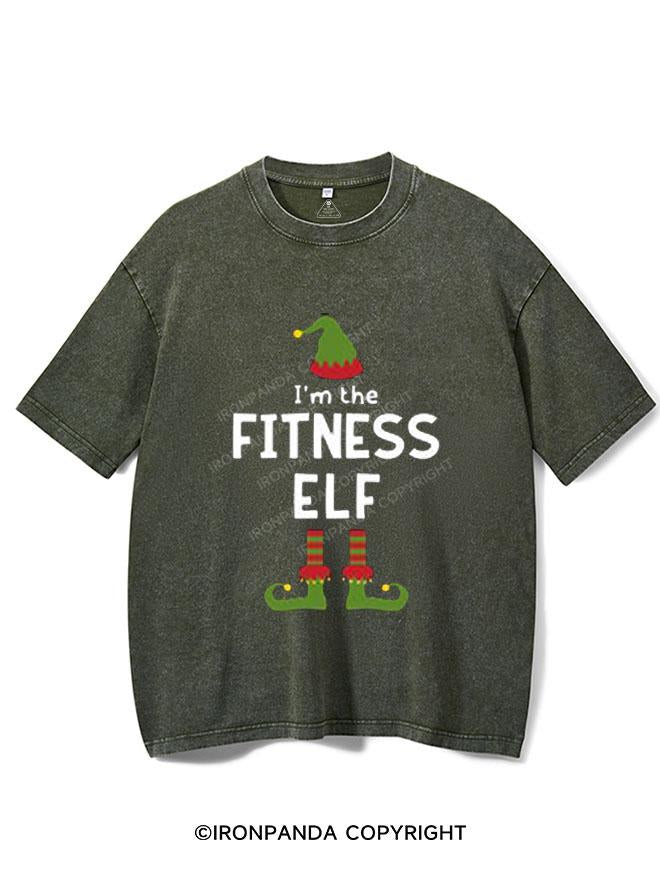 I'M THE FITNESS ELF VINTAGE GYM SHIRT