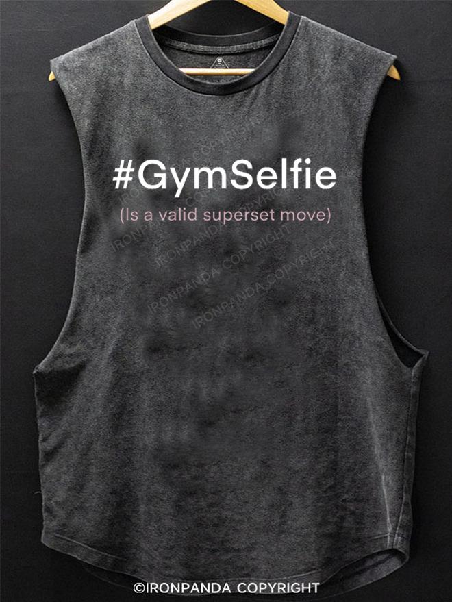 Superset Gym Selfie Active SCOOP BOTTOM COTTON TANK