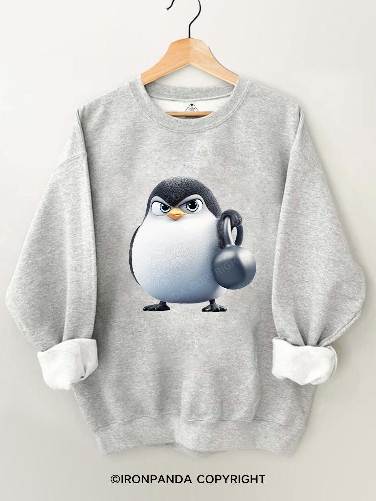 Kettlebell penguin Gym Sweatshirt