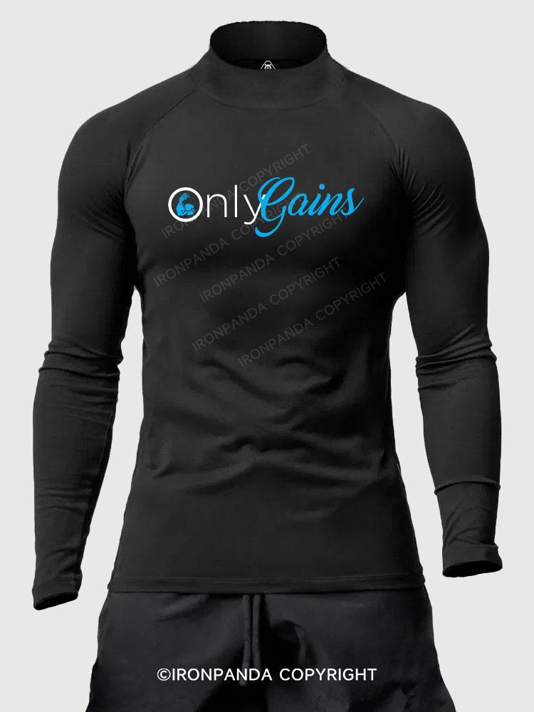 only gains Men's Fitted Mock