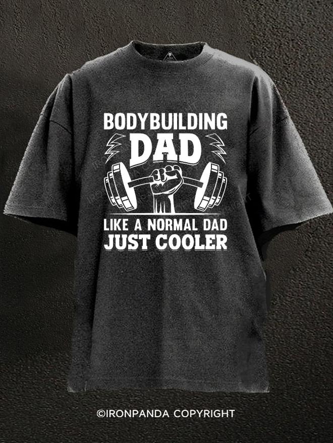 bodybuilding DAD Washed Gym Shirt