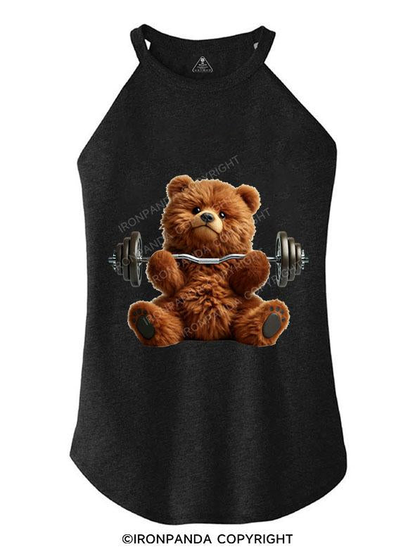 BROWN BEAR REPPIN' HEAVY TRI ROCKER COTTON TANK