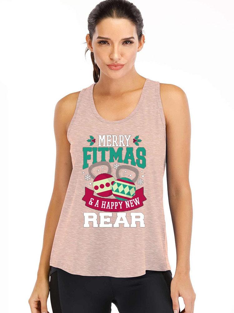 Merry Fitmas Ironpanda Women Fitness Tank