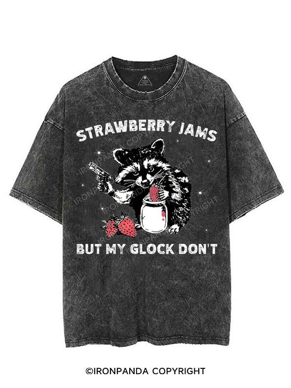 STRAWBERRY JAMS BUT MY GLOCK DON'T VINTAGE GYM SHIRT