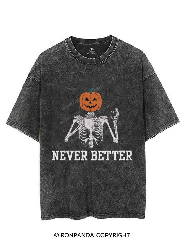 NEVER BETTER VINTAGE GYM SHIRT