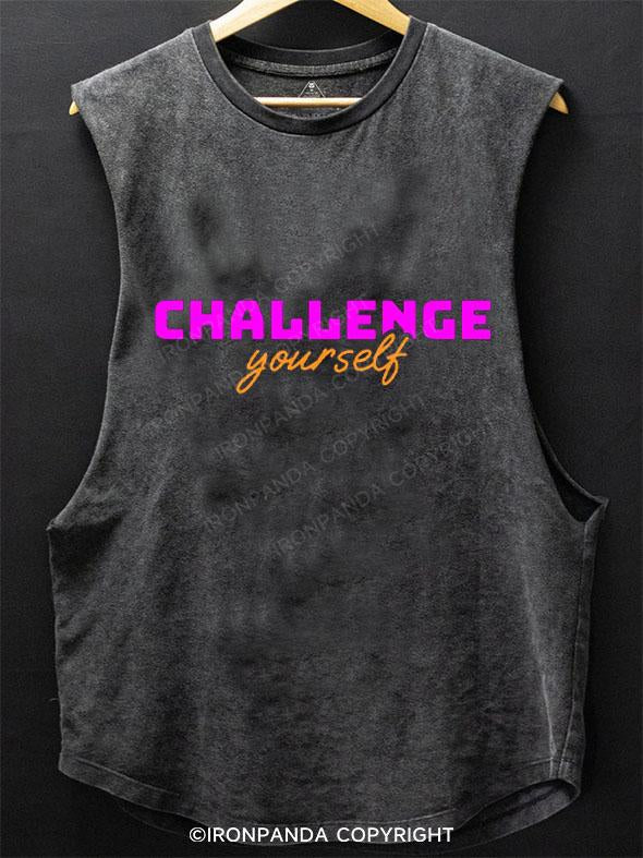 CHALLENGE YOURSELF SCOOP BOTTOM COTTON TANK