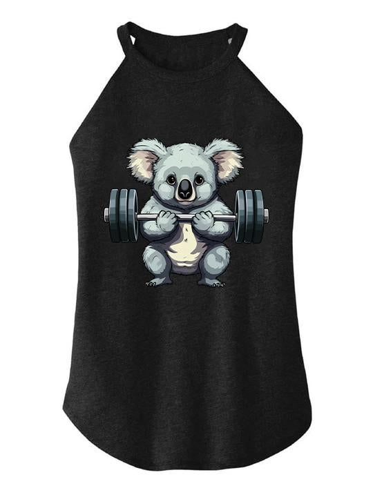 koala weightlifting TRI ROCKER COTTON TANK