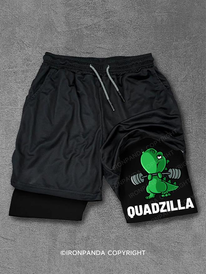 Quad Dinosaur Exercisex Performance Training Shorts