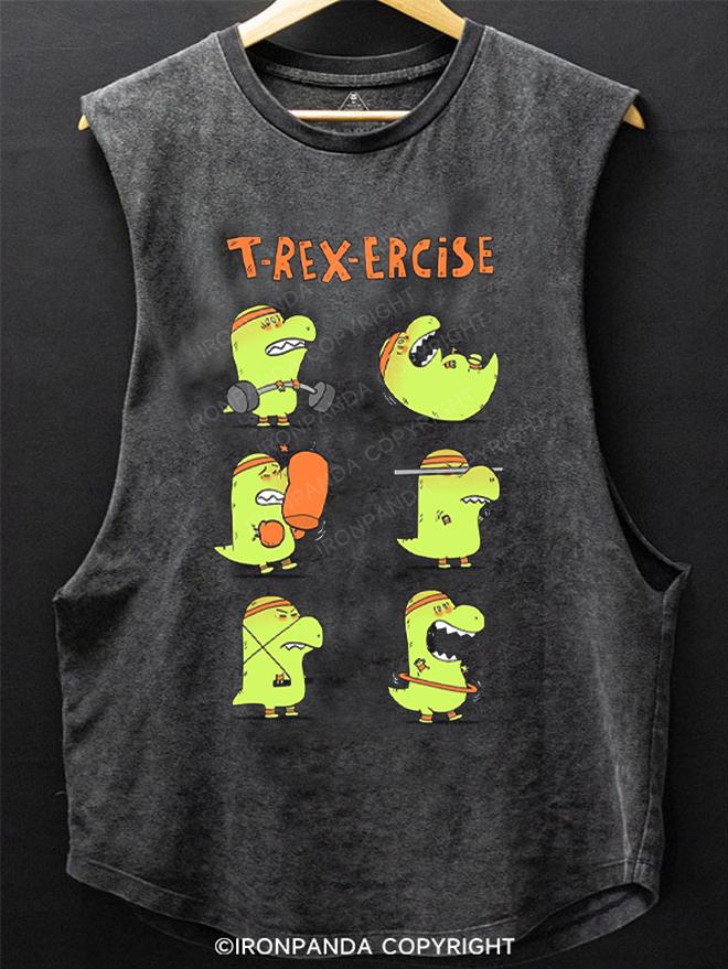 T-Rex ercise SCOOP BOTTOM COTTON TANK