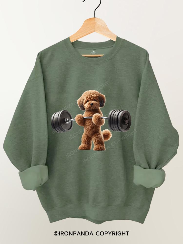 not a teddy weights Gym Sweatshirt