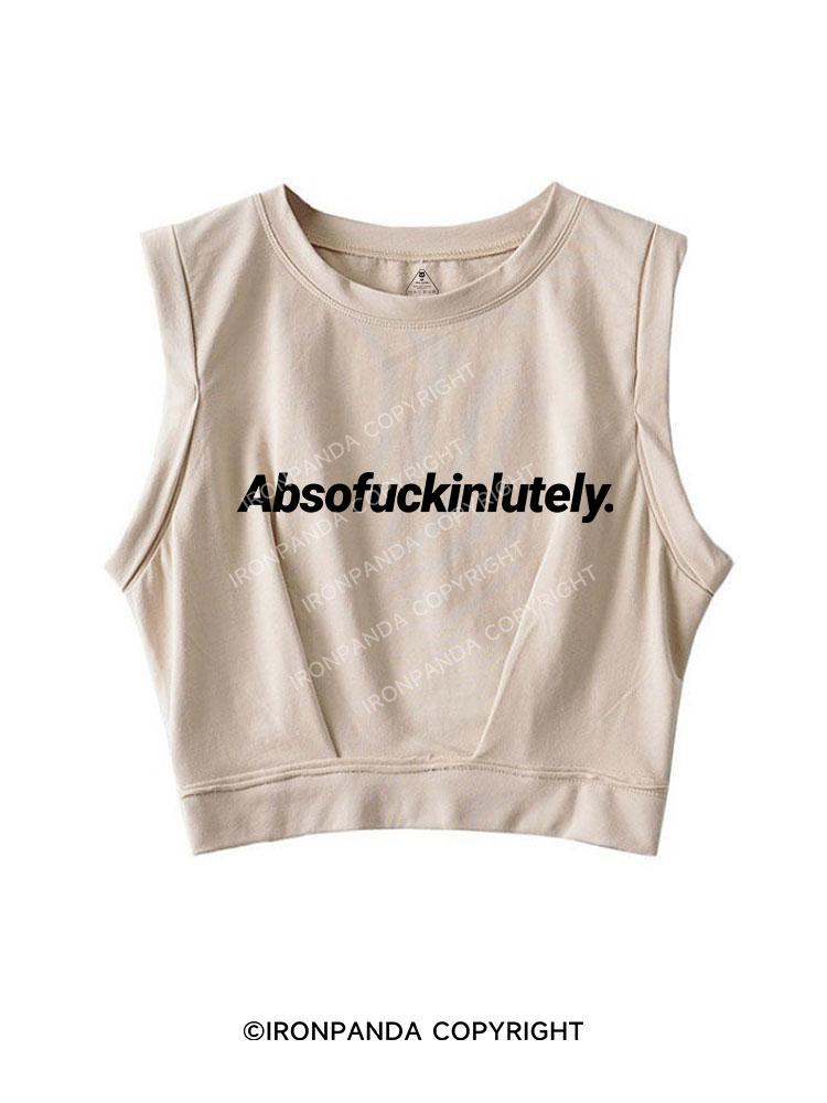 ABSOFUCKINLUTELY SLEEVELESS CROP TOPS