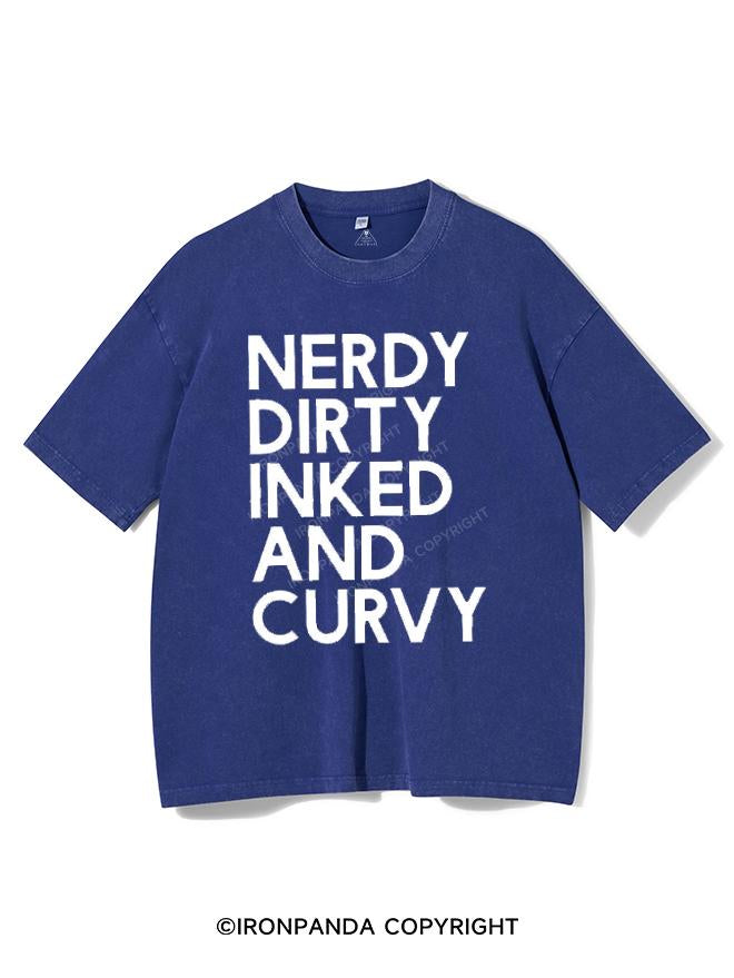 NERDY, DIRTY, INKED AND CURVY VINTAGE GYM SHIRT