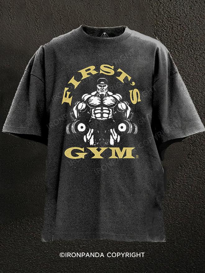 FIRST'S GYM Washed Gym Shirt