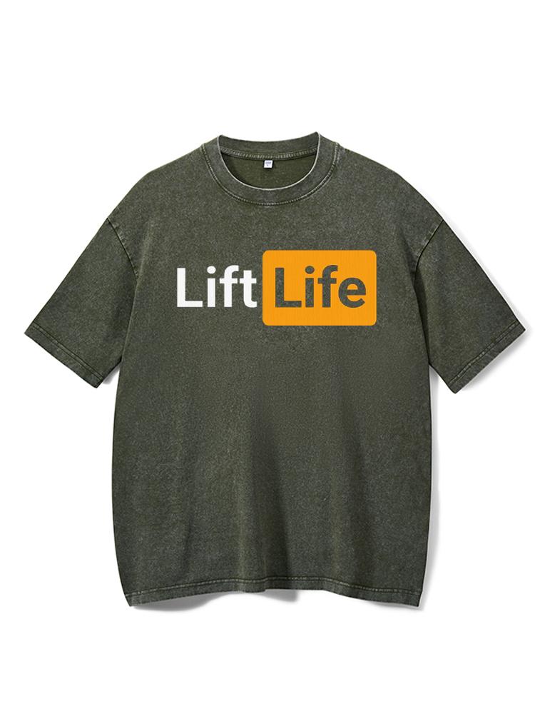 Lift Life Washed Gym Shirt