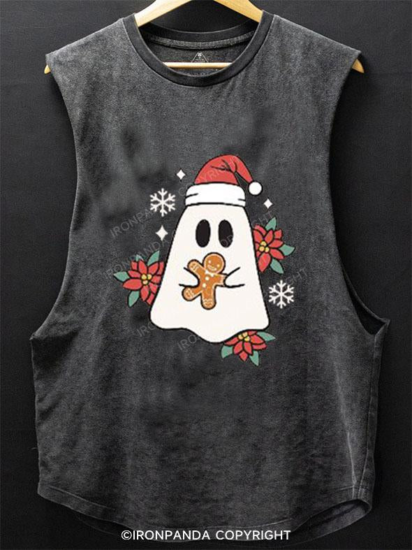 HOLLY, JOLLY HAUNTING SCOOP BOTTOM COTTON TANK