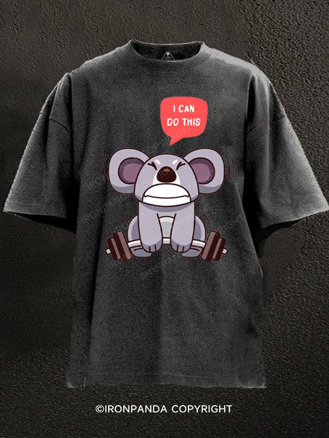 Koala Are Weightlifting Washed Gym Shirt