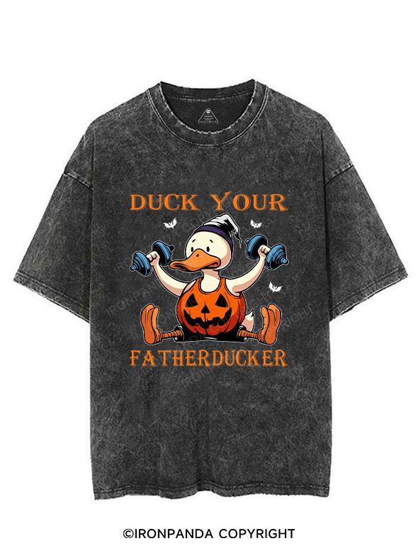 DUCK YOUR FATHERDUCKER VINTAGE GYM SHIRT