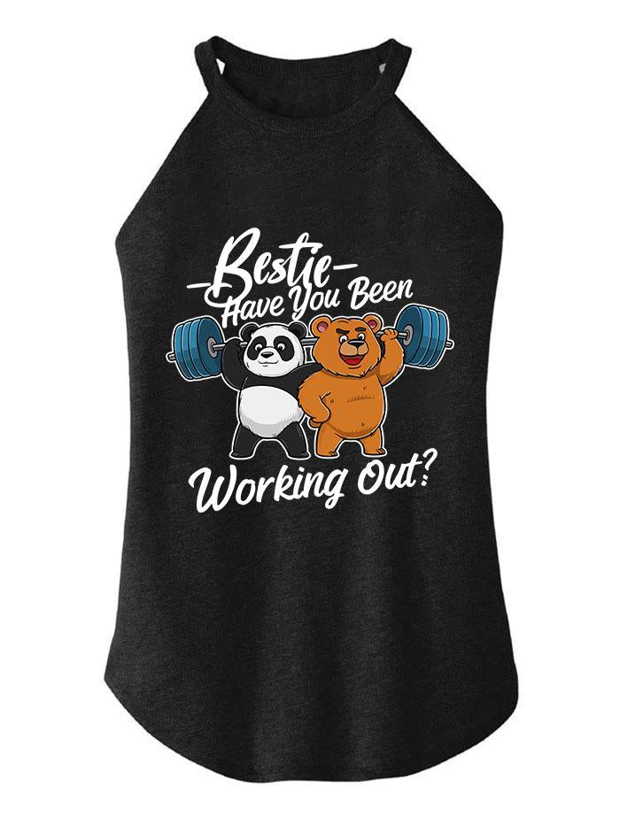 Bestie work out ROCKER COTTON TANK