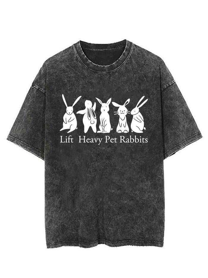 Lift heavy pet rabbits Vintage Gym Shirt