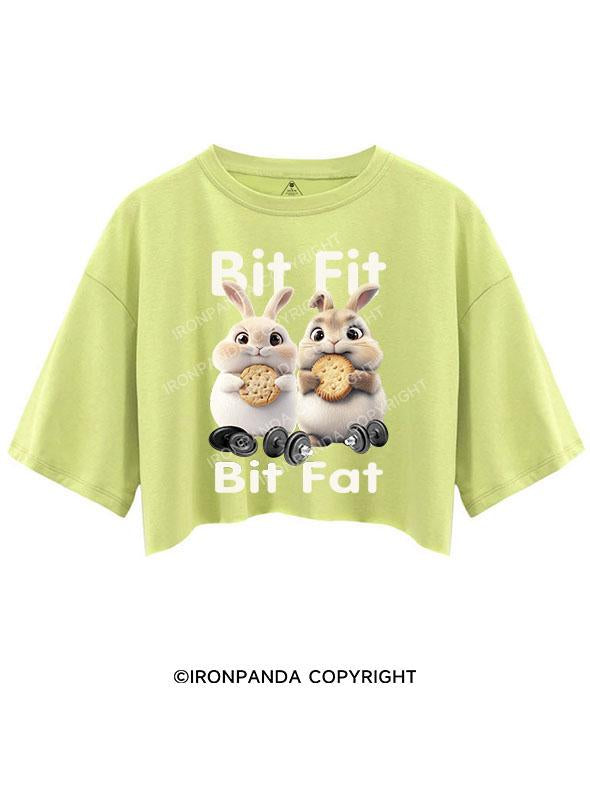 BIT FIT BIT FAT BUNNY CROP TOPS