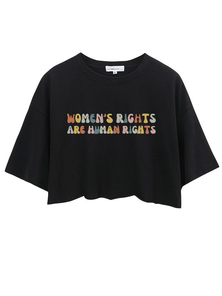 Women's Rights Are Human Rights CROP TOPS