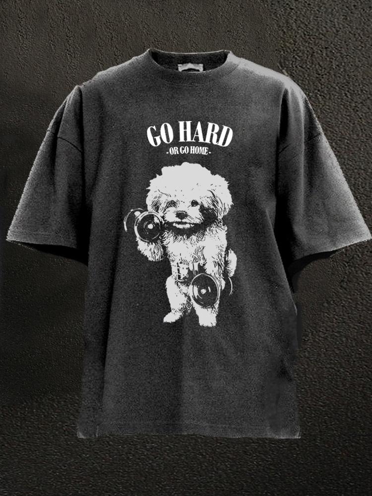 Go Hard or Go Home Washed Gym Shirt