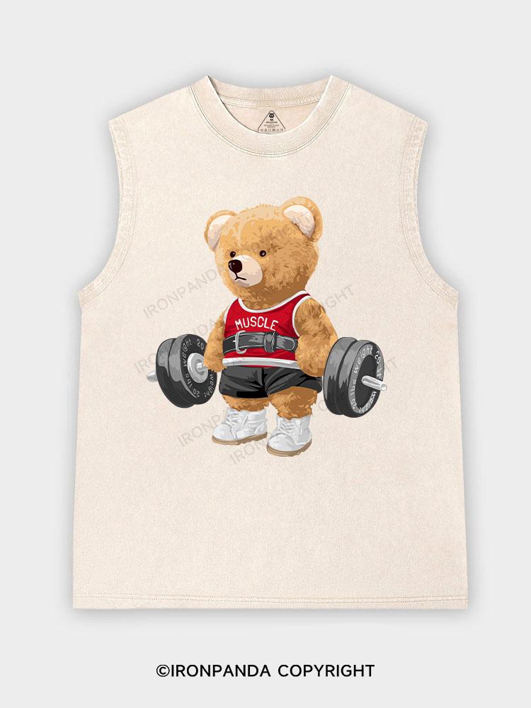 EXERCISE BEAR Washed Tank