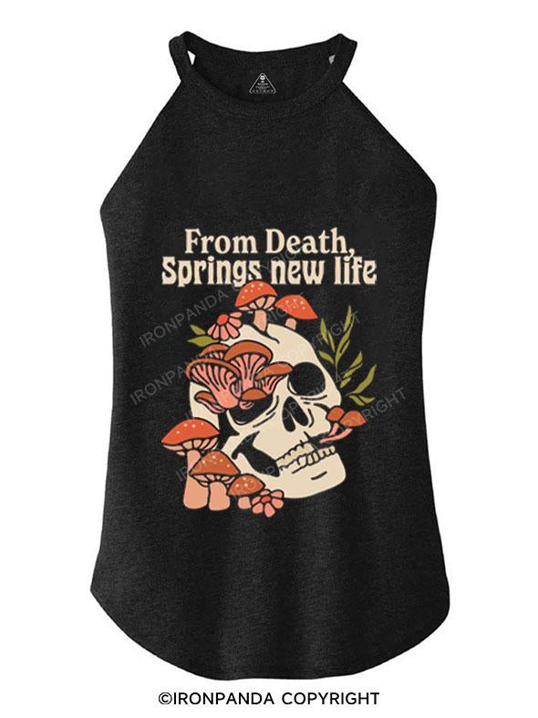 FROM DEATH SPRINGS NEW LIFE TRI ROCKER COTTON TANK