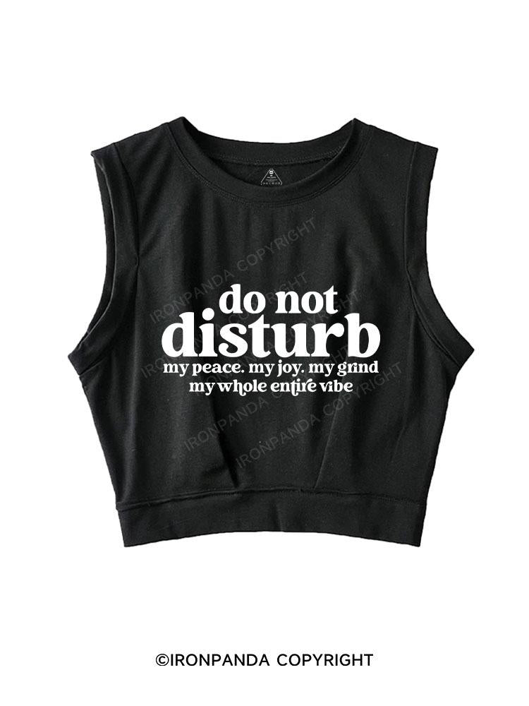 Do Not Disturb My Peace SLEEVELESS CROP TOPS