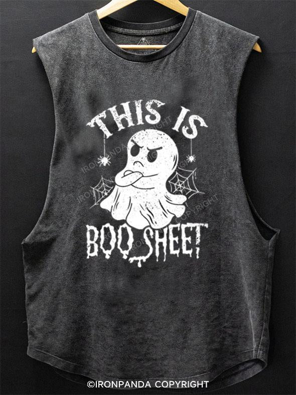 THIS IS BOO SHEET SCOOP BOTTOM COTTON TANK