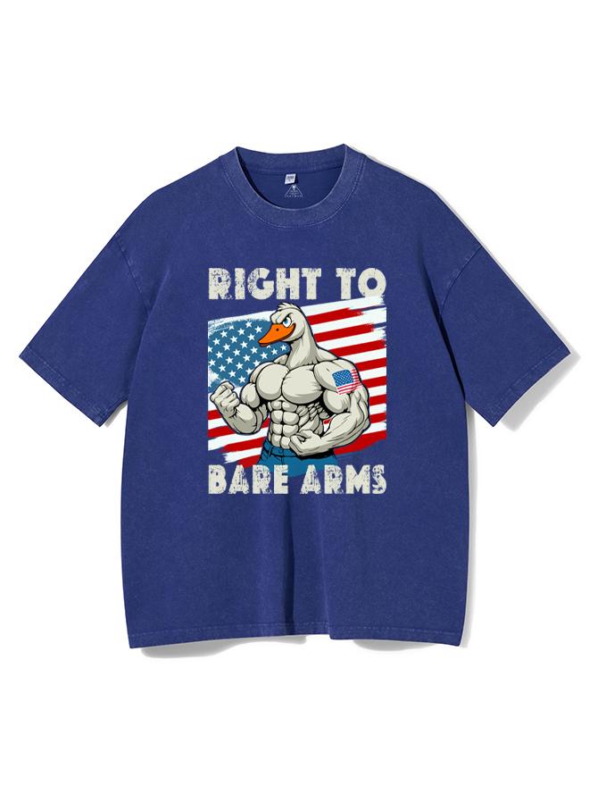 Right To Bare Arms Washed Gym Shirt