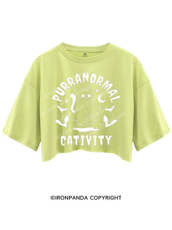 PURRANORMAL CATIVITY CROP TOPS