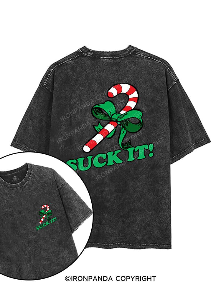 SUCK IT! printed Gym Shirt