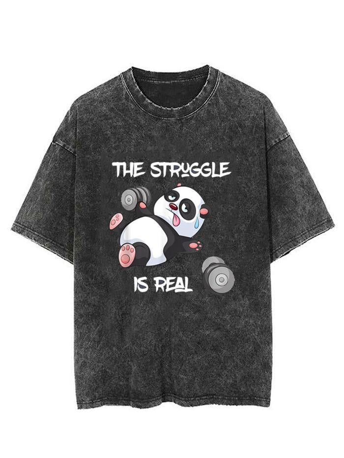 THE STRUGGLE IS REAL VINTAGE GYM SHIRT