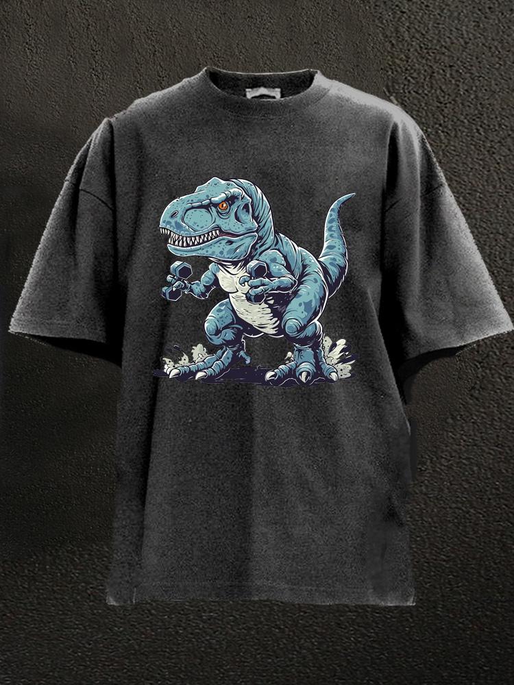 Dinosaur Workout Washed Gym Shirt